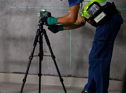 Aplikácia laserovej úrovne v architektúre