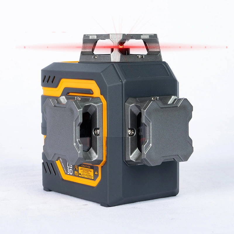3x360 ° Vstavaná lítiová batéria Červená úroveň laseru
