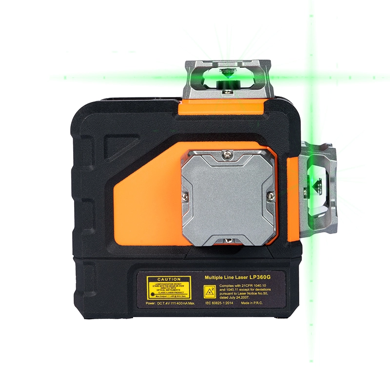 3D ultra-svieži zelený laserový úroveň