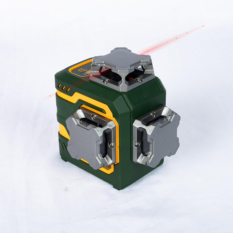 3D vstavaná lítiová batéria Červená laserová úroveň